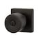 Sure-Loc Hardware Sure-Loc Hardware Bergen Square Entry Knobset, Flat Black BG107-SQ FBL - alternate 2